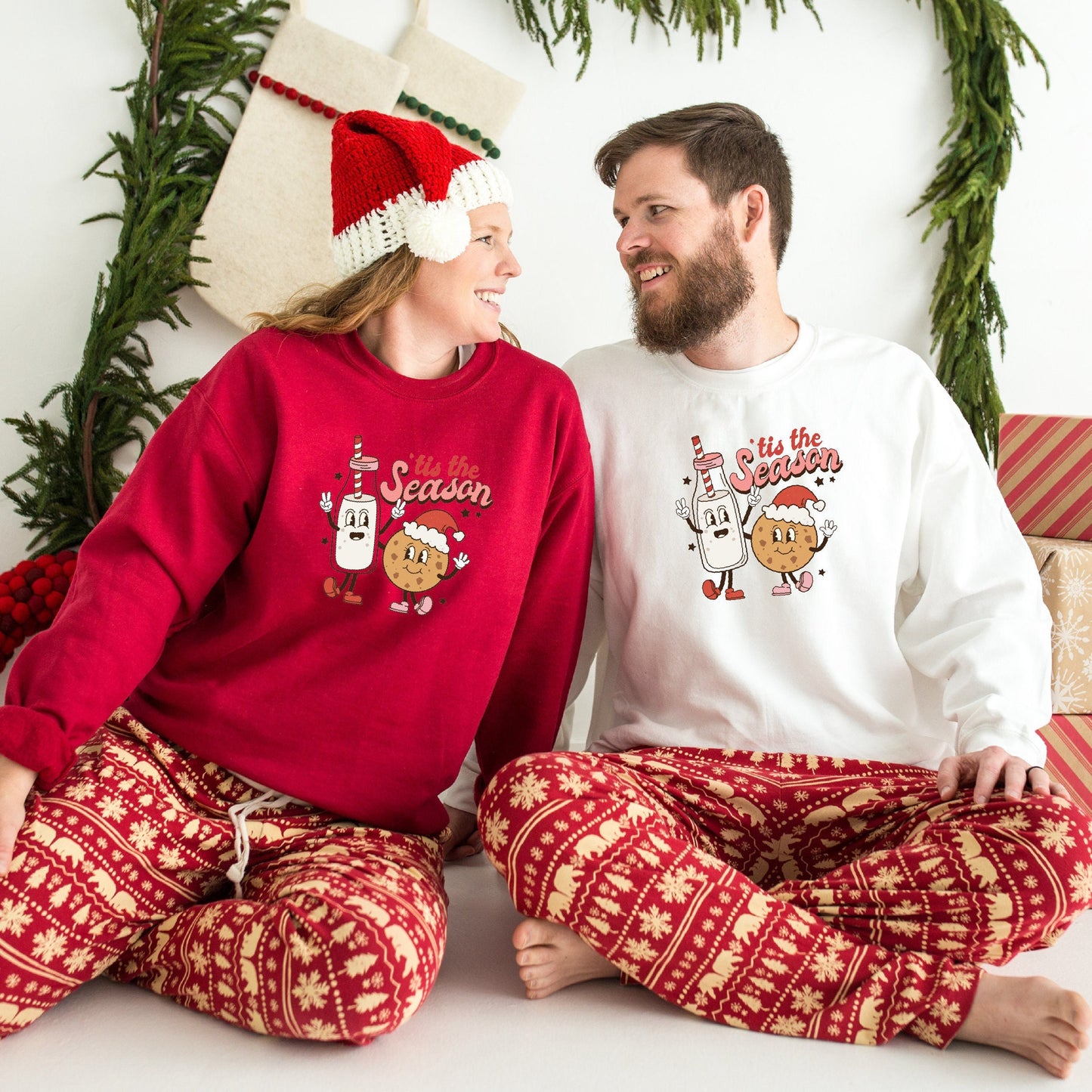 Tis The Season Couple Sweatshirt, Matching Christmas Sweatshirt, Family Christmas Sweatshirt, Christmas Sweater, Christmas Sweatshirt