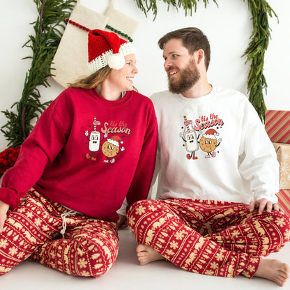 Tis The Season Couple Sweatshirt, Matching Christmas Sweatshirt, Family Christmas Sweatshirt, Christmas Sweater, Christmas Sweatshirt