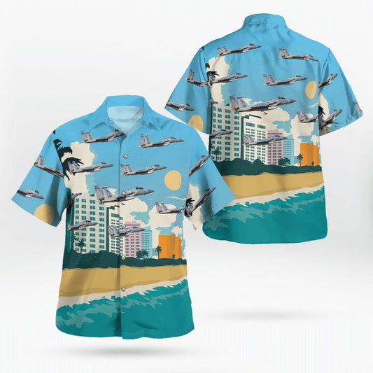 US Air Force Florida ANG F-15C Eagle, 159th Fighter Squadron, 125th Fighter Wing Hawaiian Shirt,Hawaiian Shirt Gift,Christmas Gift
