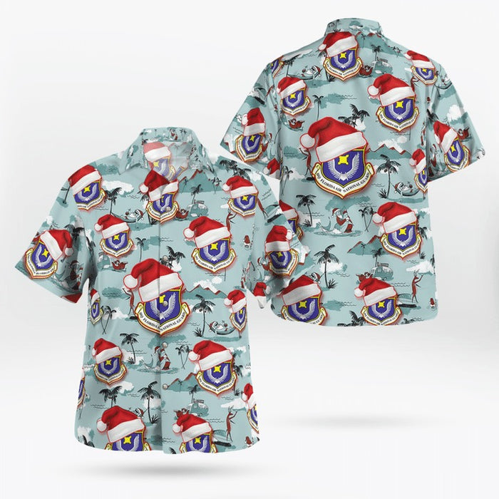 US Air Force Florida Air National Guard Christmas Hawaiian Shirt,Hawaiian Shirt Gift,Christmas Gift