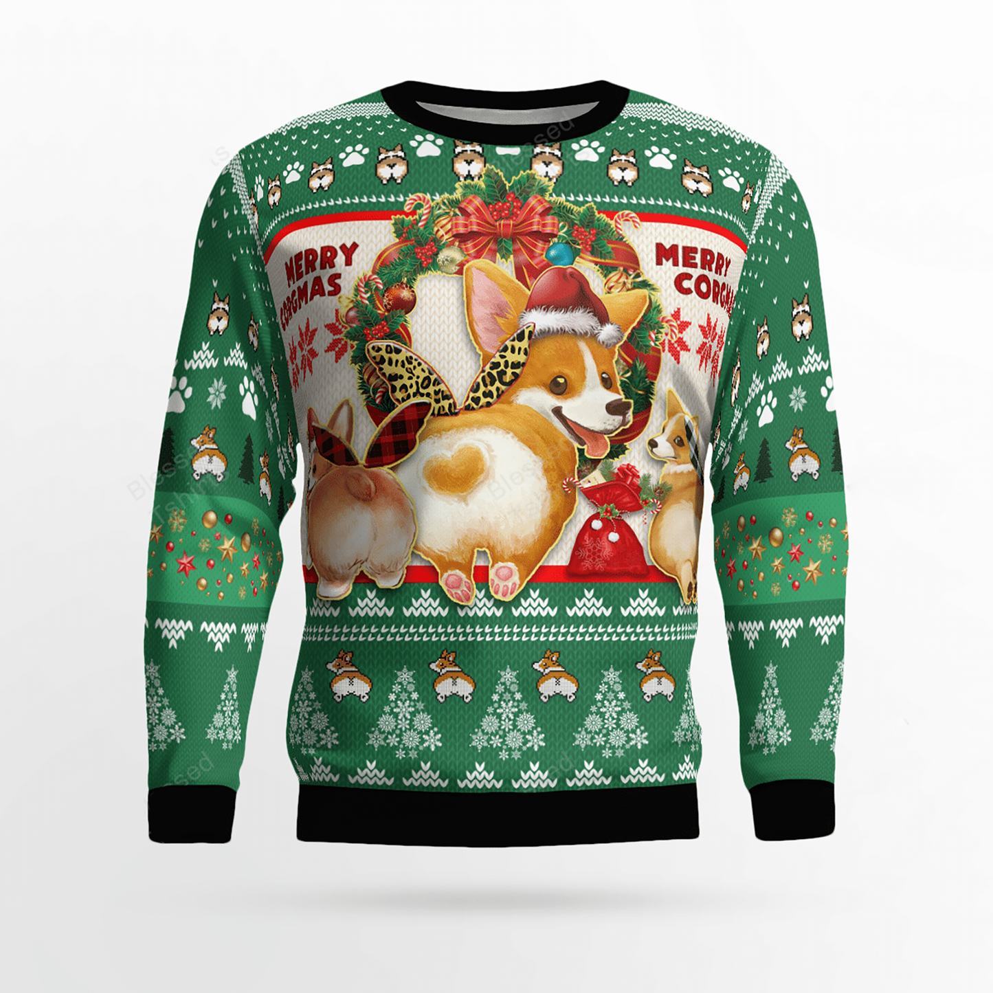 Geansaí Nollag gránna Cogmas Álainn Corgi, Geansaí Nollag Gránna, Bronntanas Nollag, Bronntanas Nollag 2024