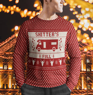 Shitter's Full Christmas Vacation Funny Ugly Christmas Sweater - Funny Merry Christmas family gift idea for men and women