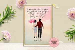 Personalized I'll Keep Choosing You Couple Canvas