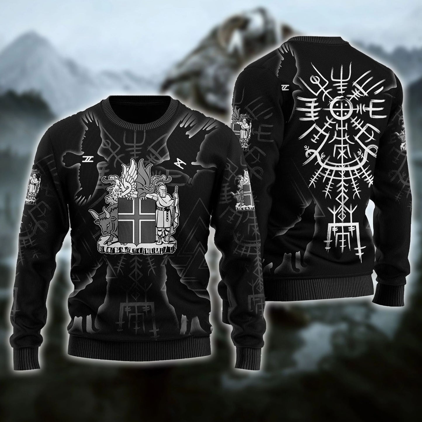 Siombailí Lochlannacha Geansaí Dubh Gránna Nollag, Geansaí Gránna Nollag, Bronntanas Nollag, Bronntanas Nollag 2024