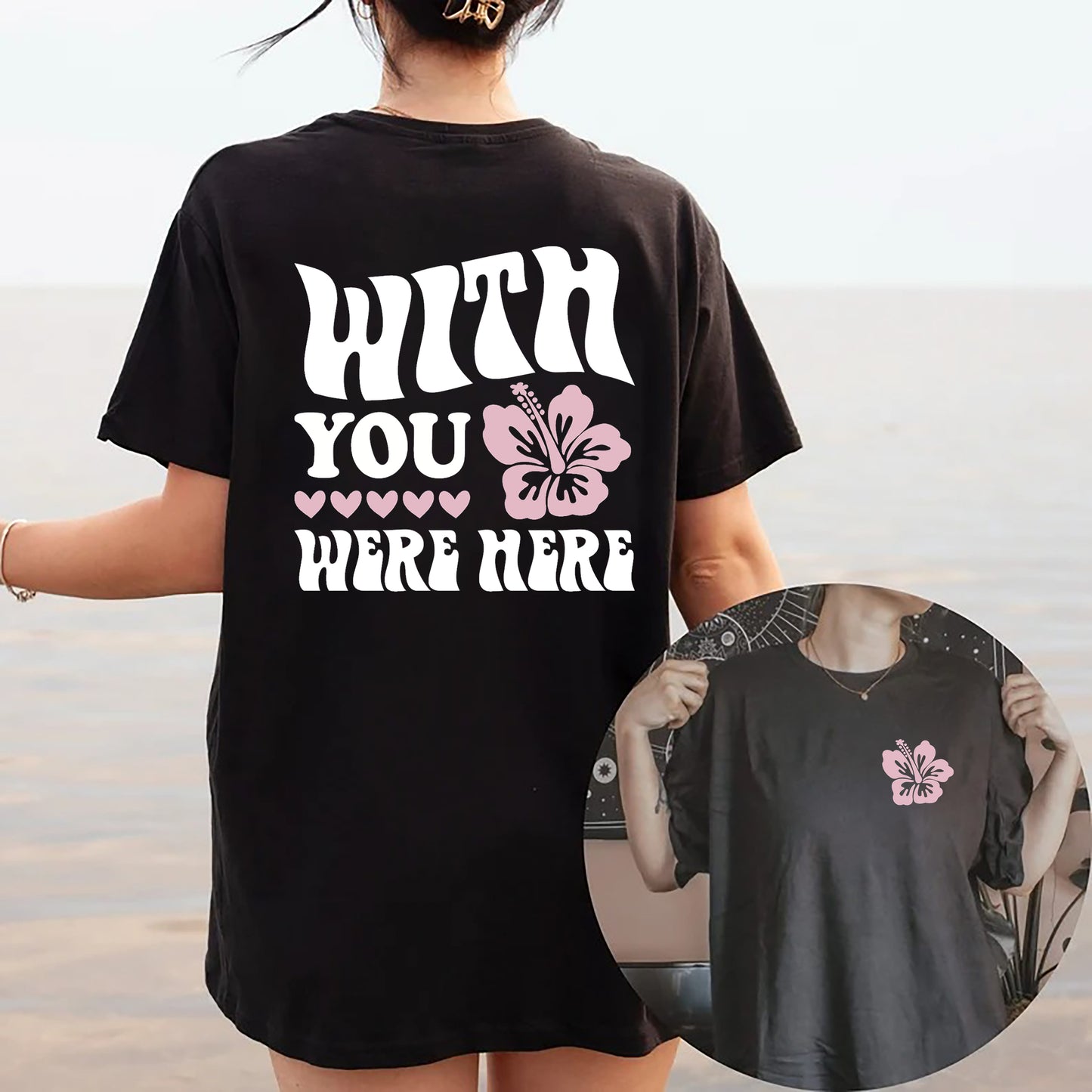 Wish You Were Here Flower Aesthetic Inspirational Quote Love Sweatshirt Pullover Hoodie Aesthetic Hoodie Trendy Hoodie Aesthetic Clothing