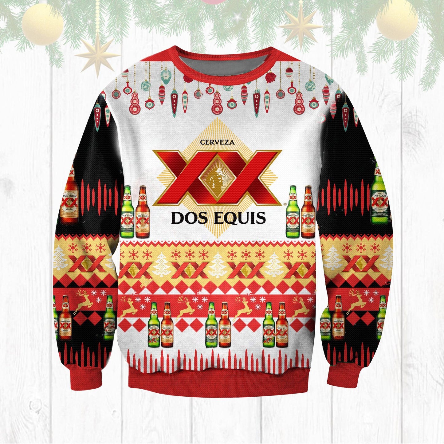 XX Dos Equis Cerveza Beoir Geansaí Gránna Nollag, Geansaí Gránna Nollag, Bronntanas Nollag, Bronntanas Nollag 2024