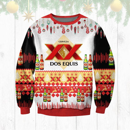 XX Dos Equis Cerveza Beoir Geansaí Gránna Nollag, Geansaí Gránna Nollag, Bronntanas Nollag, Bronntanas Nollag 2024