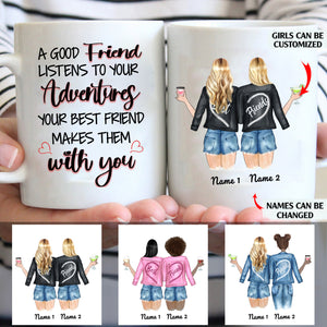 Your Best Friend Makes Them With You personalized coffee mugs gifts custom christmas mugs