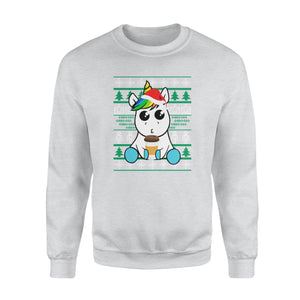 Coffee unicorn christmas funny sweatshirt gifts christmas ugly sweater