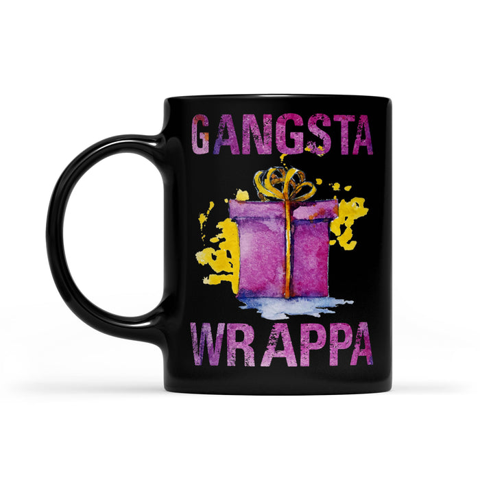 Funny Christmas Outfit - Gangsta Wrappa Holiday Gift  Black Mug Gift For Christmas