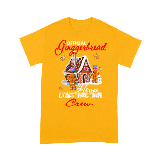 Official Gingerbread House Construction Crew Funny Xmax Gift Tee Shirt Gift For Christmas