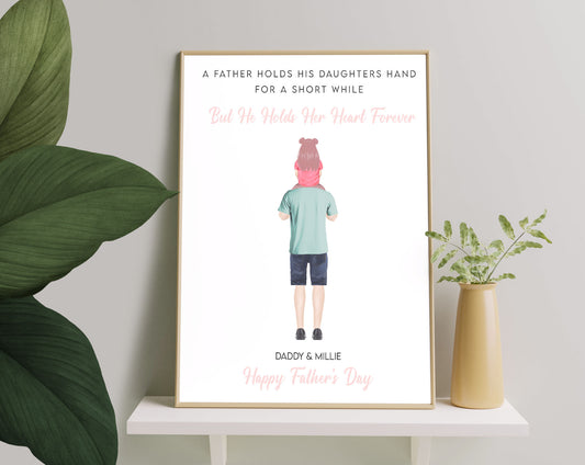 Bronntanas pearsantaithe do Dhaidí Pictiúr ón iníon, prionta lá na nAthair, bronntanas lae an Chéad Athar, Cló Pearsantaithe, Bronntanas do Lá na nAithreacha, Bronntanas do Chéim Dhaid