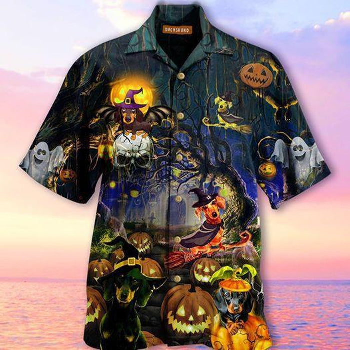 Amazing Dachshund Halloween Hawaiian Shirt,Hawaiian Shirt Gift,Christmas Gift