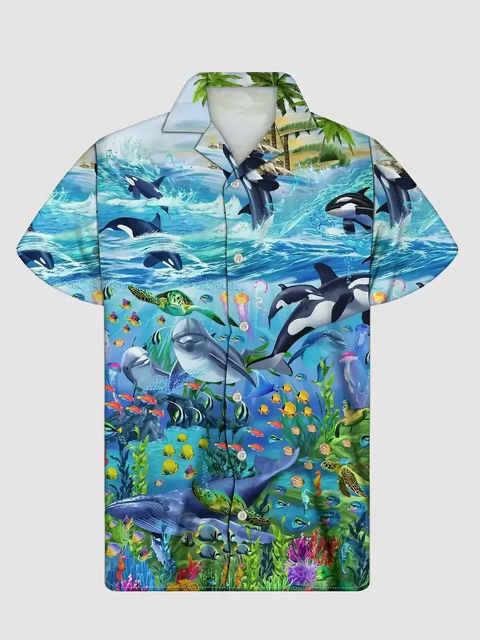 Animal In The Deep Sea Hawaiian Shirt ,Hawaiian Shirt Gift,Christmas Gift