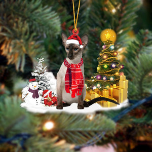 Balinese Cat Christmas Ornament Christmas Tree Hanging Acrylic Ornament Gift - Best gifts your whole family