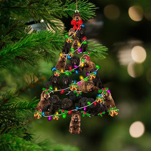Barbet-Christmas Tree Lights-Two Sided Ornament - Best gifts your whole family
