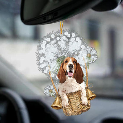 Basset Hound-Dandelion-Two Sided Ornament - Best gifts your whole family