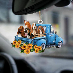 Basset Hound -Take The Trip Classic- Two Sided Ornament - Best gifts your whole family