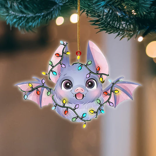 Bat Christmas Light Hanging Ornament Christmas Tree Ornament Godmerc - Best gifts your whole family