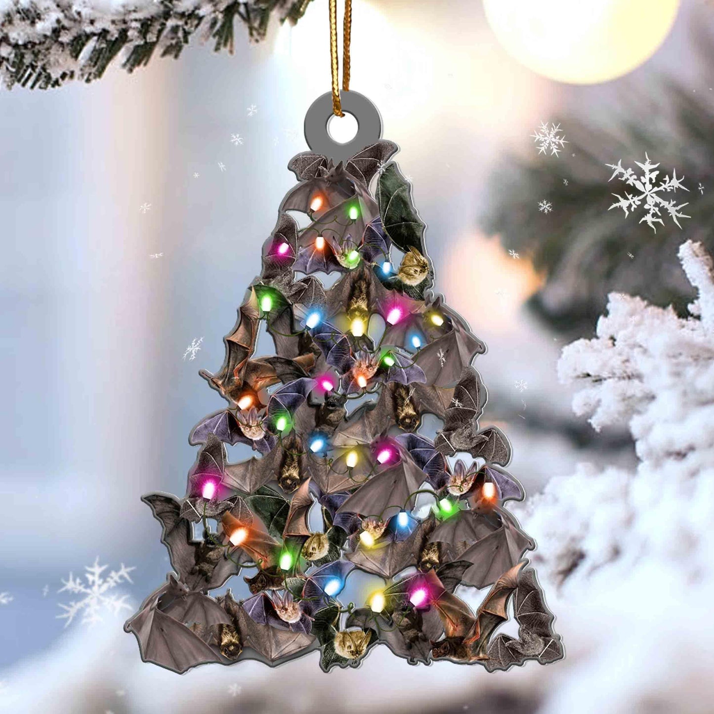 Bat Lovely Tree Gift For Bat Lover Ornament - Best gifts your whole family