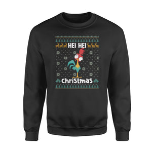 Hei hei christmas chicken funny sweatshirt gifts christmas ugly sweater for men and women