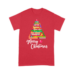 Merry Christmas Books Tree For Book Lovers Funny  Tee Shirt Gift For Christmas