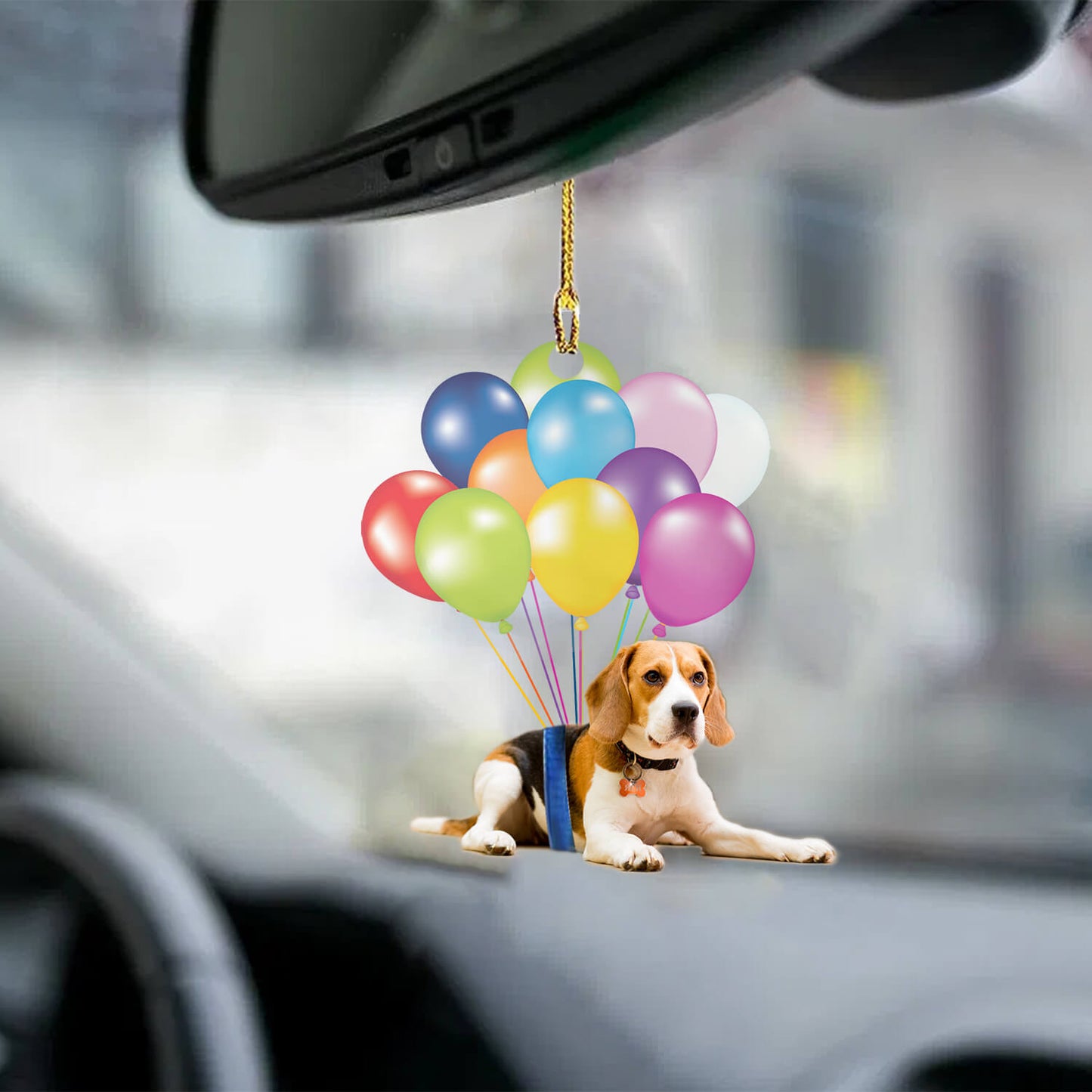 Beagle Fly With Bubbles Dog Hanging Ornament Dog Ornament Godmerc - Best gifts your whole family