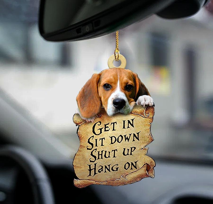 Beagle Get In Beagle Lover Dog Mom Two Sided Ornament - Best gifts your whole family
