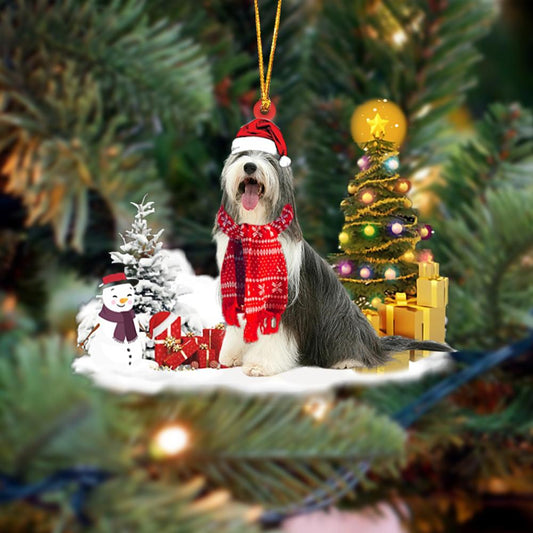 Bearded Collie Christmas Ornament Christmas Tree Hanging Acrylic Ornament Gift - Best gifts your whole family
