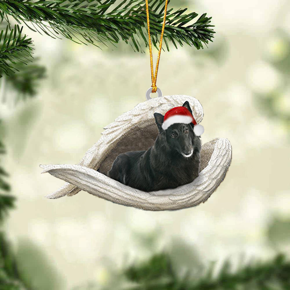 Belgian Shepherd 2 Sleeping Angel Christmas Ornament Godmerc - Best gifts your whole family