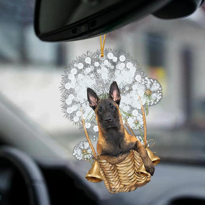 Belgian Shepherd-Dandelion-Two Sided Ornament - Best gifts your whole family