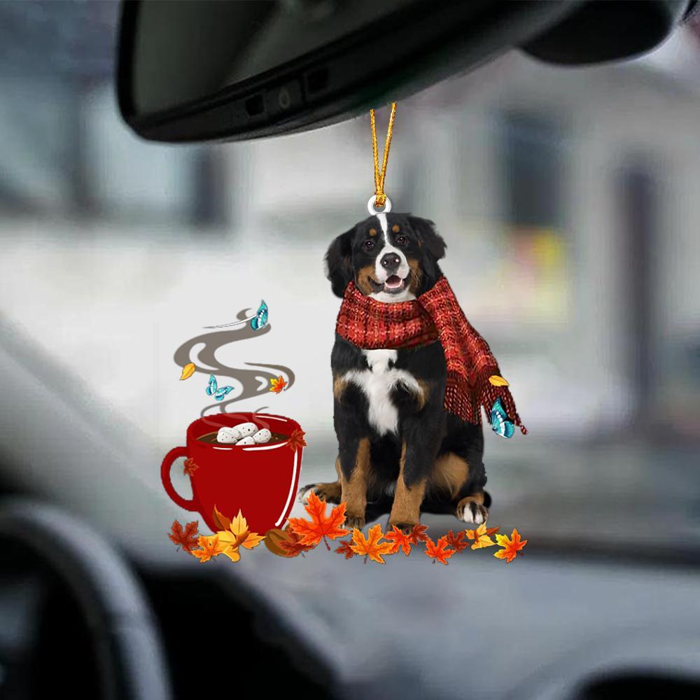 Bernese Mountain Dog 1-Fall Chocolate-Two Sided Ornament - Best gifts your whole family