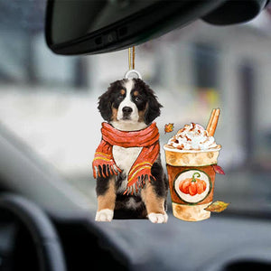 Bernese Mountain Dog-Pumpkin Spice Kinda-Two Sided Ornament - Best gifts your whole family