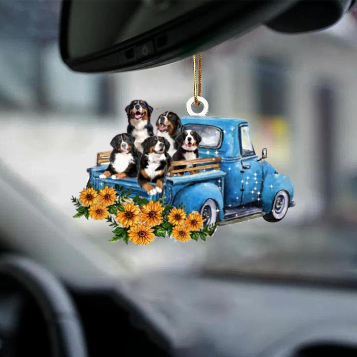 Bernese Mountain -Take The Trip Classic- Two Sided Ornament - Best gifts your whole family