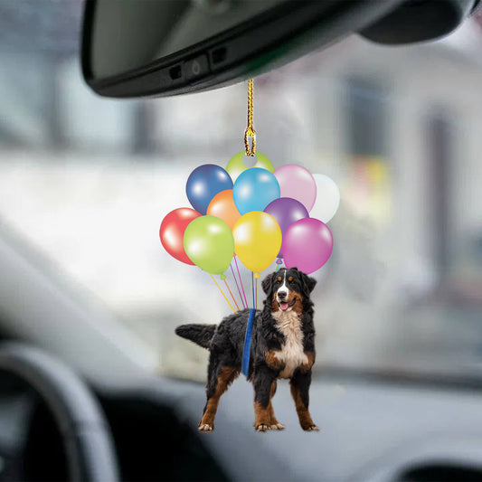 Bernese Moutain Fly With Bubbles Dog Hanging Ornament Dog Ornament Godmerc - Best gifts your whole family