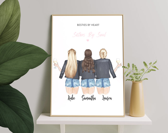 Personalized Picture Exclusive Best friend print, Best friend gift, Personalised Unique Friendship Print, Friendship Print, Friendship Gift, Personalised Best Friend print