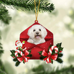 Bichon Christmas Letter Ornament Dog Christmas Decoration - Best gifts your whole family