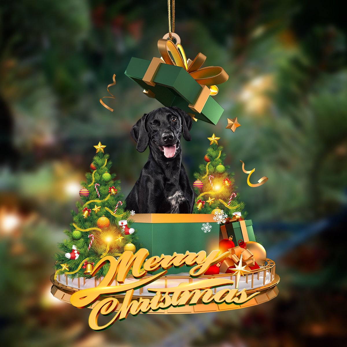 Bla Labrador2-Christmas Gifts&Dogs Hanging Ornament - Best gifts your whole family