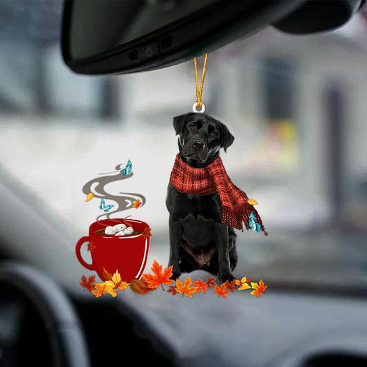 Black Labrador 1-Fall Chocolate-Two Sided Ornament - Best gifts your whole family
