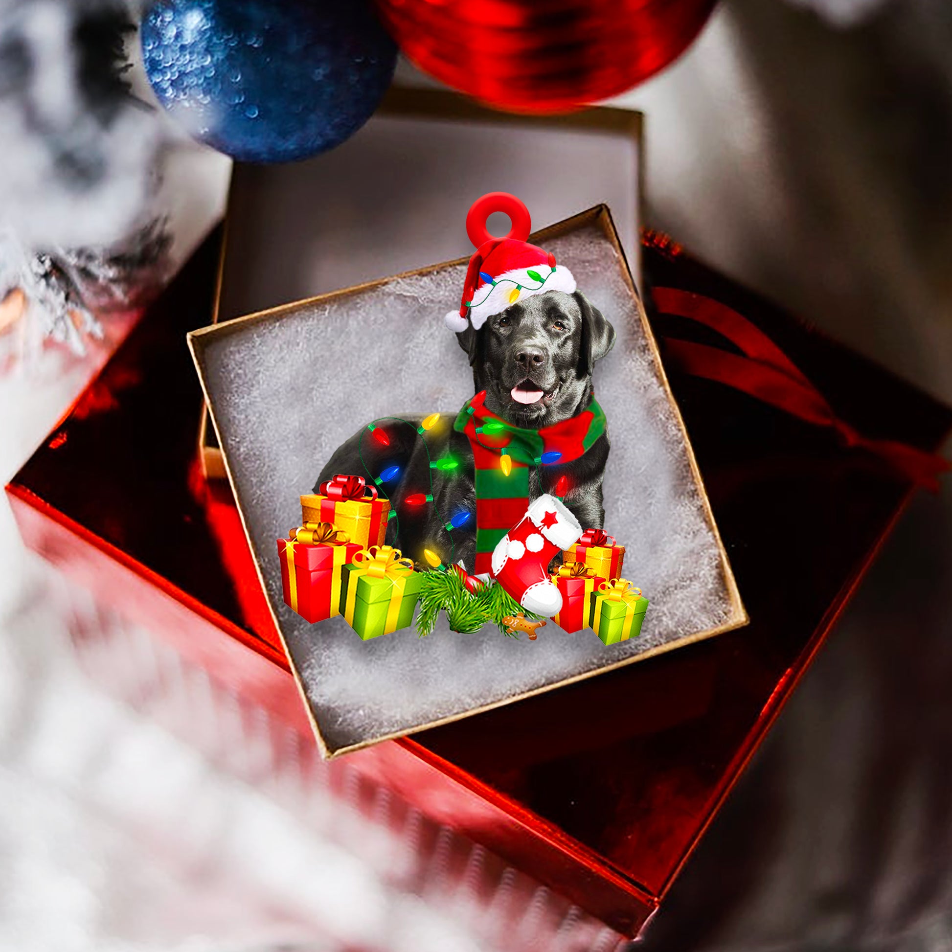 Black Labrador Christmas Shape Ornamenta - Best gifts your whole family