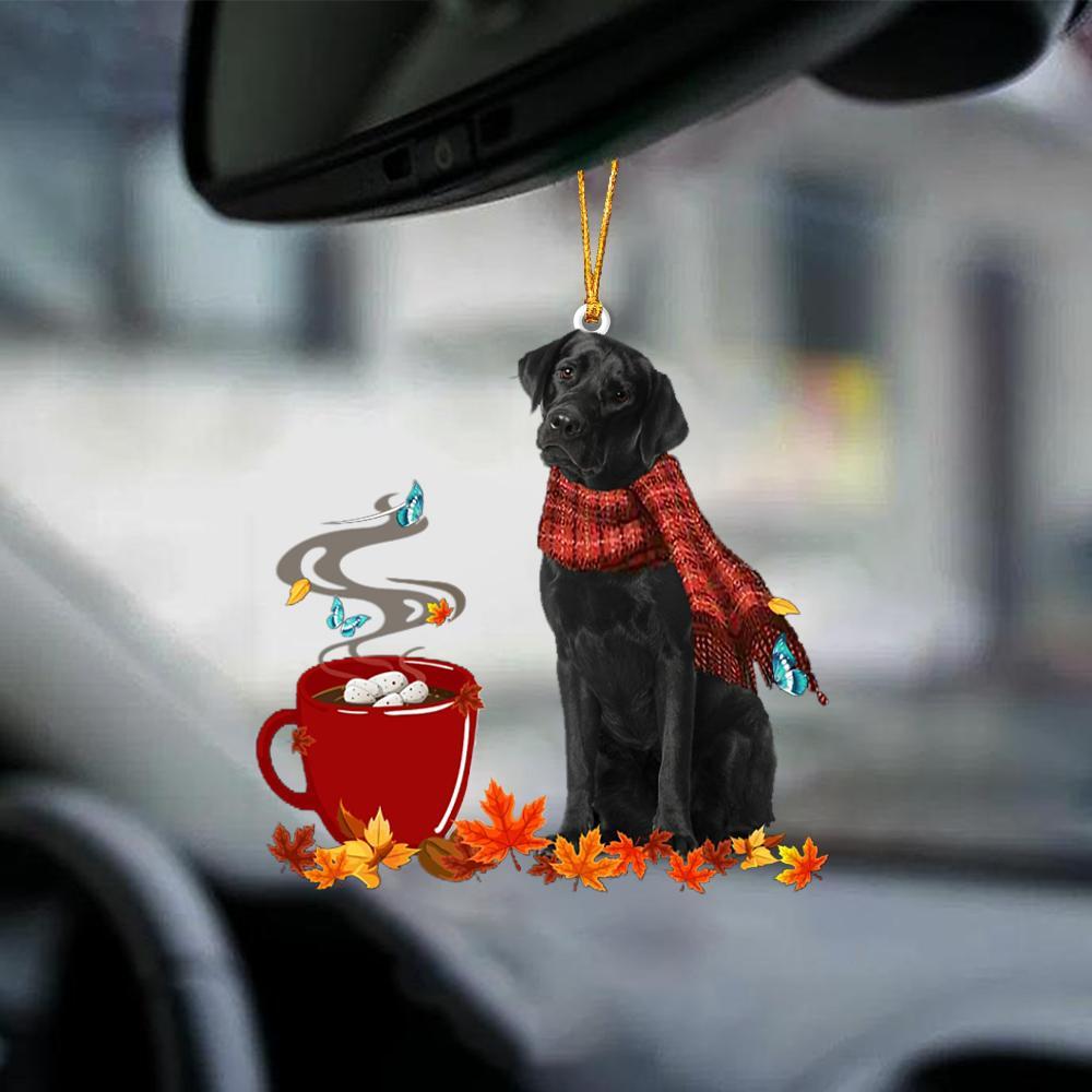 Black Labrador-Fall Chocolate-Two Sided Ornament - Best gifts your whole family