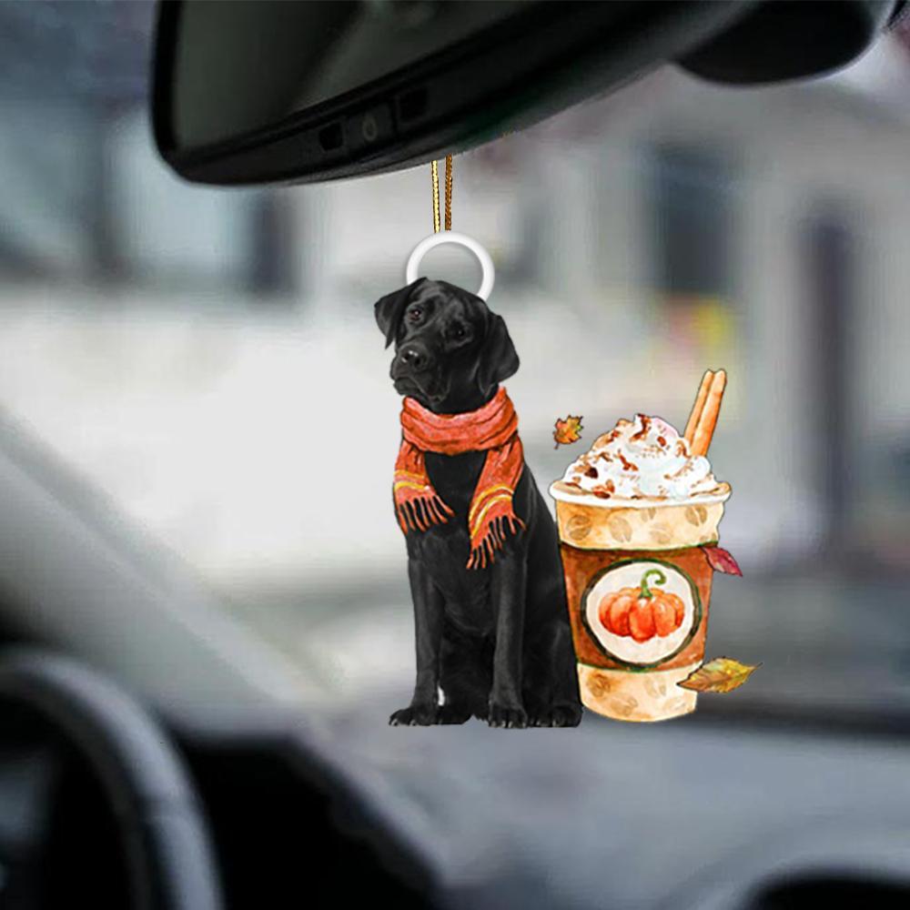 Black Labrador-Pumpkin Spice Kinda-Two Sided Ornament - Best gifts your whole family