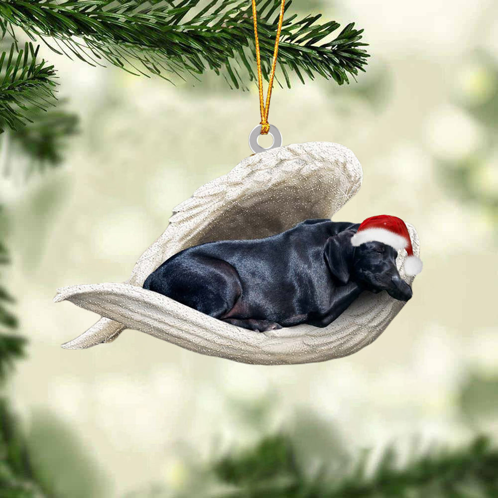 Black Labrador Sleeping Angel Christmas Ornament Dog Christmas Hanging Ornament - Best gifts your whole family