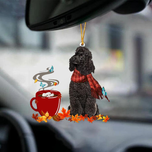 Black Miniature Poodle-Fall Chocolate-Two Sided Ornament - Best gifts your whole family