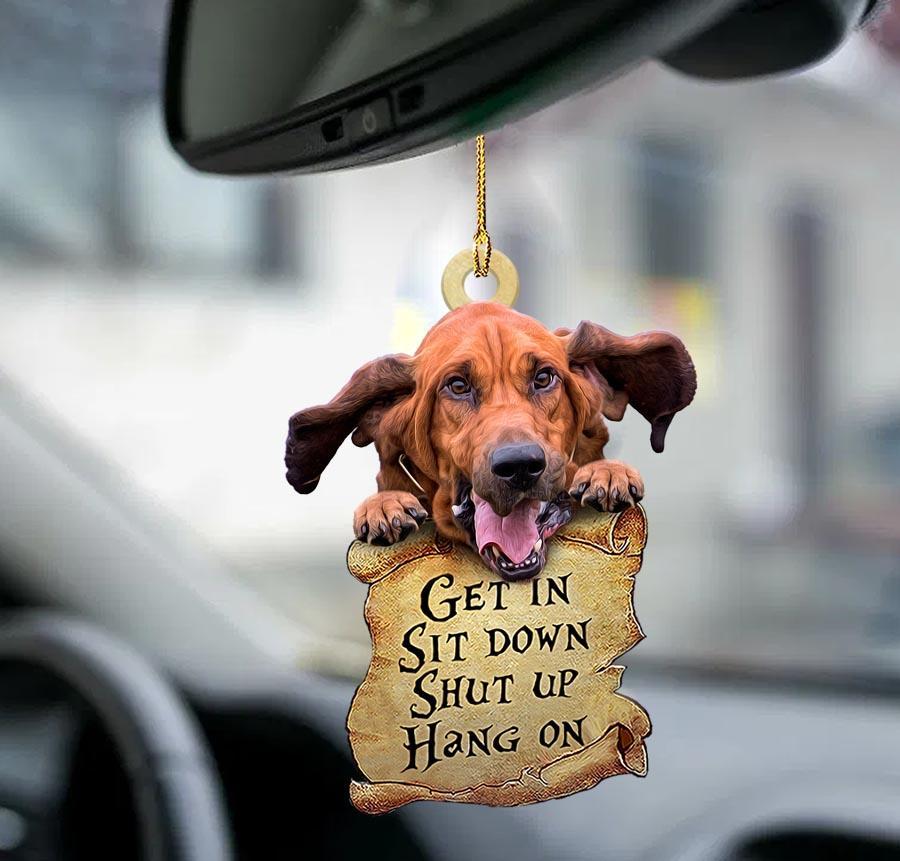 Bloodhound Get In Two Sided Ornament Christmas Gift Godmerc - Best gifts your whole family