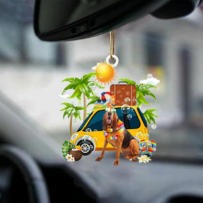 Bloodhound-Nice Summer-Two Sided Ornament - Best gifts your whole family