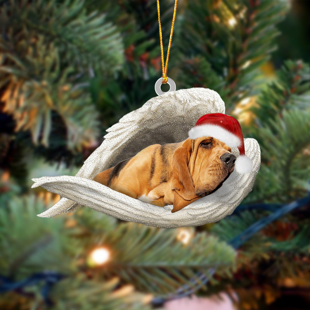Bloodhound Sleeping Angel Christmas Ornament Godmerc - Best gifts your whole family