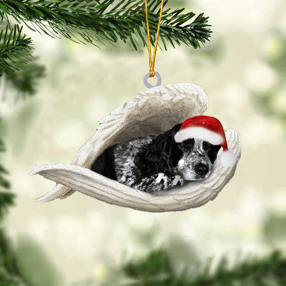 Blue Roan Cocker Spaniel Sleeping Angel Christmas Ornament Dog Christmas Hanging Ornament - Best gifts your whole family