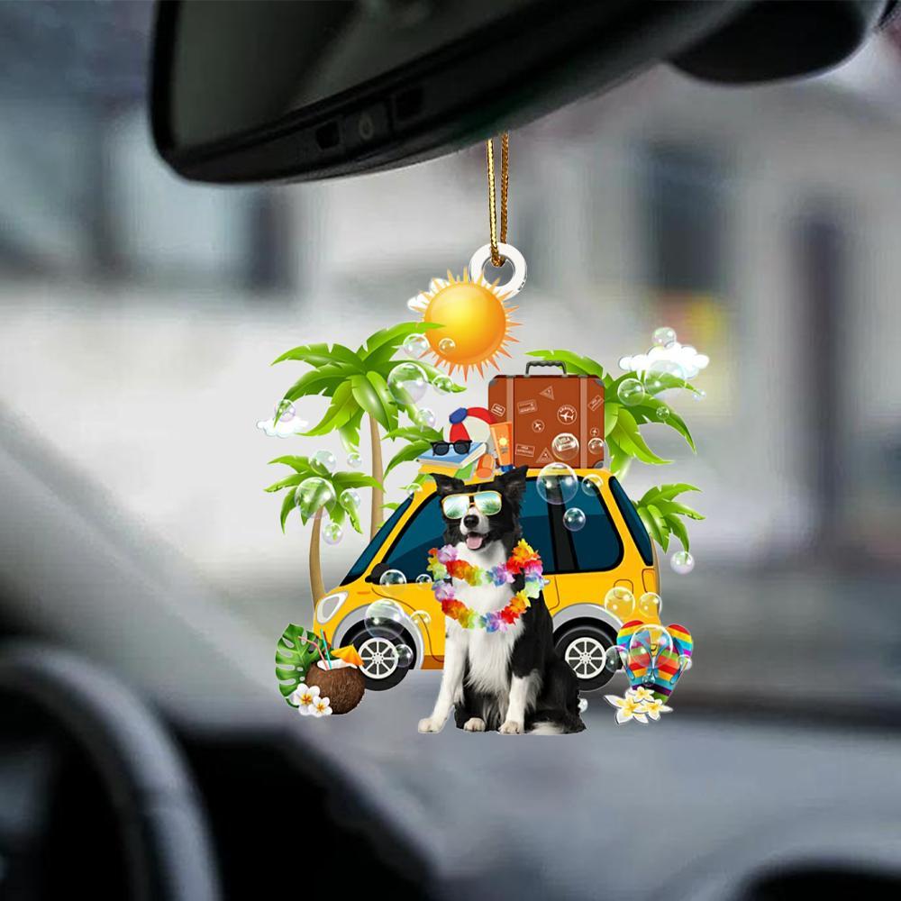 Border Collie 2-Nice Summer-Two Sided Ornament - Best gifts your whole family