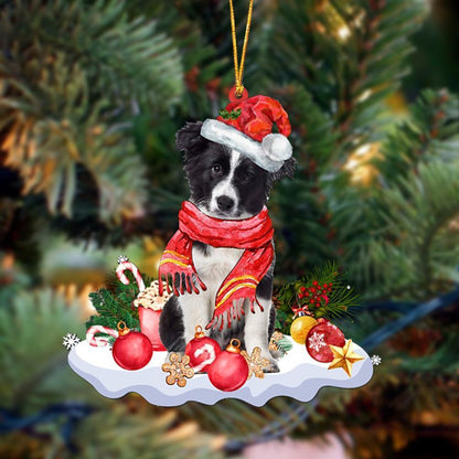 Border Collie-Better Christmas Hanging Ornament - Best gifts your whole family